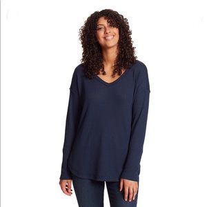 Vintage America Ladies Thermal Knit Top.